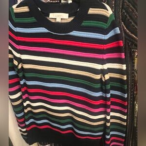 LOFT Women's Colorful Striped Sweater